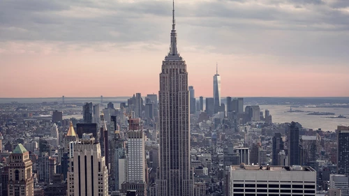 Decorative image of New York skyline